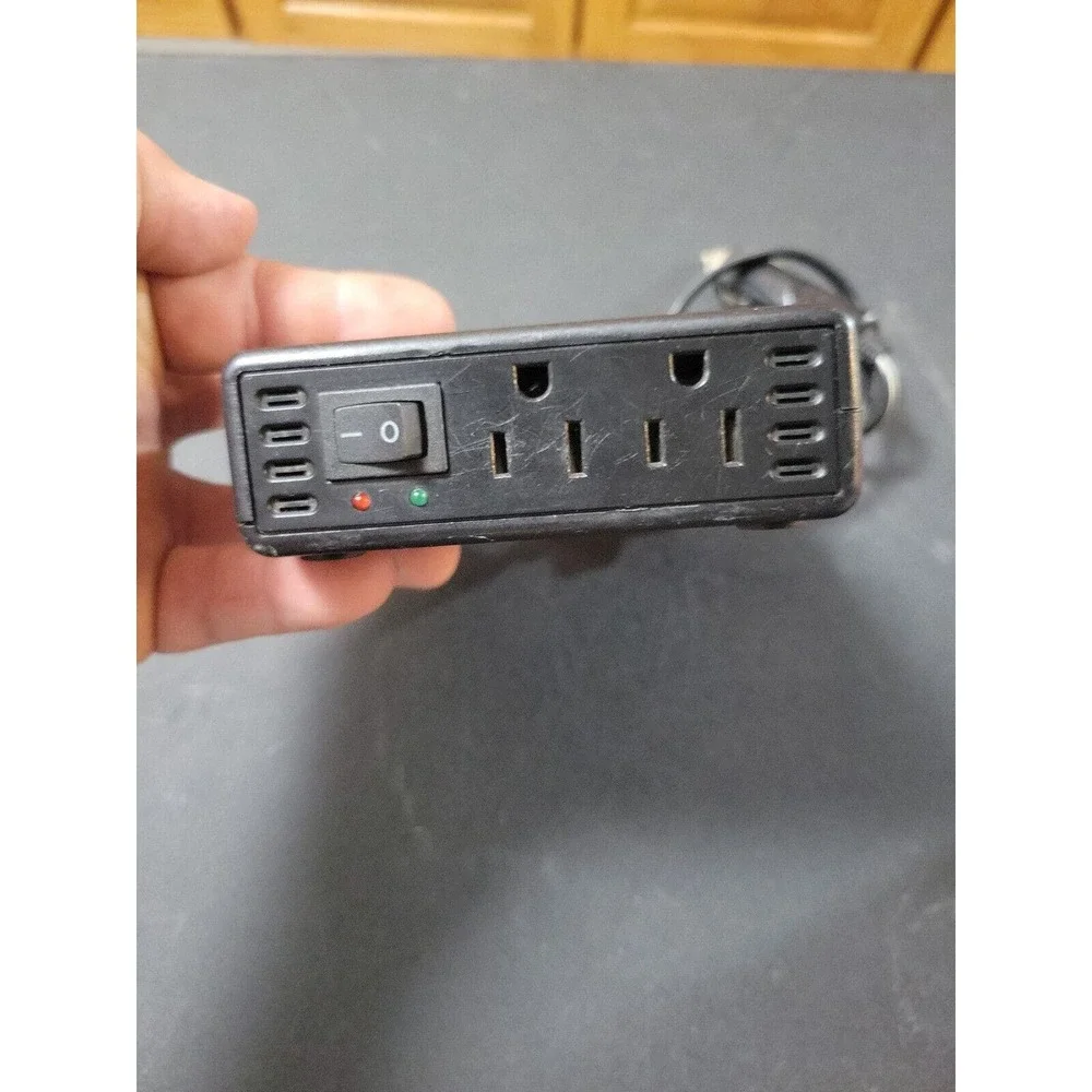 PowerLine Mobile AC Outlet 200W DC to AC Converter Box 0900-59